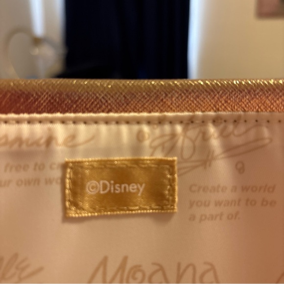 Disney Gold Metallic Tote Bag with Textured Finish - Picture 7 of 7
